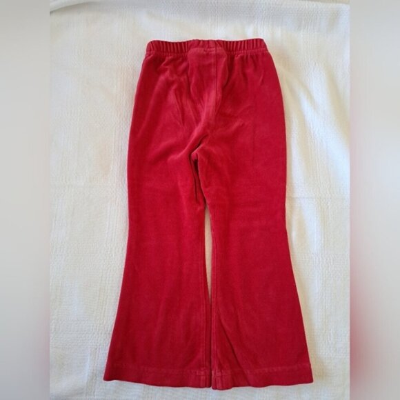 Hanna Andersson girls size 90 or 3T red velour pull on pants VGUC - Picture 3 of 4